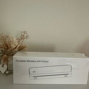 Portable Wireless A4 Printer - White ink less